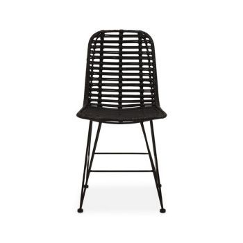 Lagom Dining Chair - Wood/Metal - L56 x W44 x H86 cm - Black