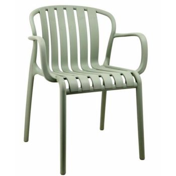 Axis French Carver Chair - Plastic - L54 x W60 x H79 cm - Green