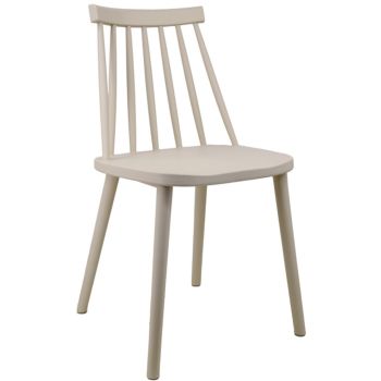 Kyra Putty Chair - Plastic - L46 x W43 x H80 cm - Beige