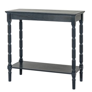 Contour Collection Console Table - Wood - L35 x W80 x H80 cm - Black