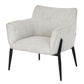 Zephra Indoor Occasional Chair - Metal - L67 x W79 x H78 cm - White