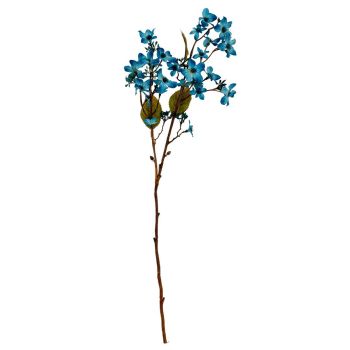 Blue Vernicia Fordii Spray Artificial Flower - Plastic - L22 x W10 x H63 cm - Blue