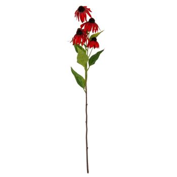 Red Echinacea Spray Artificial Flower - Plastic - L23 x W13 x H75 cm - Red