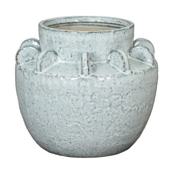 Dara Medium Hydria Vase - Ceramic - L23 x W23 x H22 cm - White