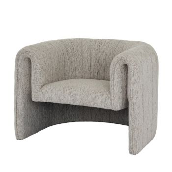 Avia Mist Indoor Occasional Armchair - Wood - L97 x W86 x H72 cm - Grey