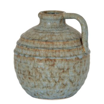 Capella Krater Jug Vase - Ceramic - L16 x W16 x H18 cm - Grey