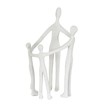 Kin Large Family Ornament - Ceramic - L19 x W19 x H31 cm - White