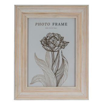 Isla Photo Frame 5X7 - Wood - White