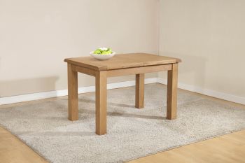Shrewsbury Dining Table with 1 Extension (Extends To 153cm) - L80 x W120 x H76 cm - Oak