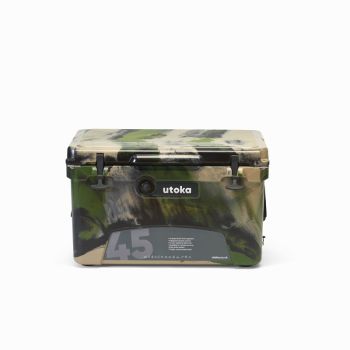 Utoka 45 Hard Cooler Cool Box - Rotomoulded LLDPE & Polyurethane foam - L41 x W67 x H41 cm - Camo