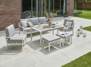 Titchwell Lounge Set White Standard Table