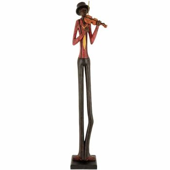 Standing Jazz Band Violinist - Ornament - L10 x W10 x H60 cm