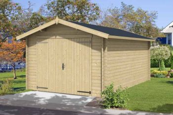 Mauritius-Log Cabin, Wooden Garden Room, Timber Summerhouse, Home Office - L381.8 x W560 x H262.2 cm