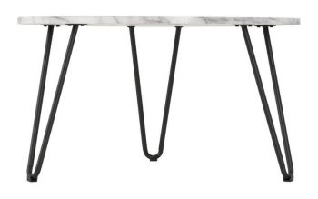 Trieste Coffee Table - L78 x W78 x H46 cm - Marble Effect