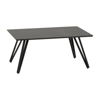 Marlow Coffee Table - L50 x W100 x H45 cm - Black Marble Effect