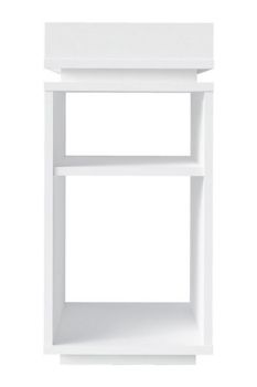 Naples Storage Side Table - L40 x W30 x H61.5 cm - White