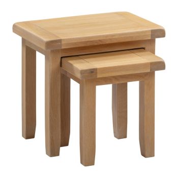 Windsor Nest of Tables (Set of 2) - Natural Oak