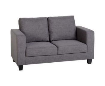 Tempo Two Seater Sofa-in-a-Box - L75 x W140 x H84 cm - Grey Fabric