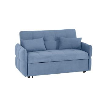 Chelsea Indoor Sofa Bed - L83 x W150 x H88 cm - Blue Fabric