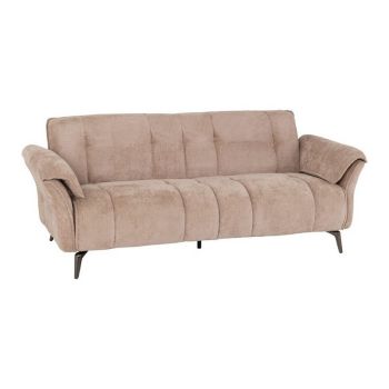 Amalfi 3 Seater Sofa - L83 x W210 x H86 cm - Champagne Fabric