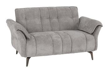 Amalfi 2 Seater Sofa - L83 x W156 x H86 cm - Grey Fabric