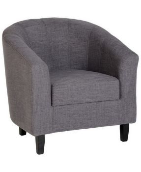 Tempo Tub Chair - L70 x W76 x H77.5 cm - Grey Fabric