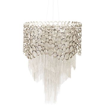 Venus Circular Chandelier - Iron Frame - L43 x W43 x H58.5 cm - Silver