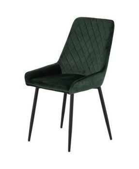Avery Chair (Box of 2) - L59 x W48 x H90 cm - Emerald Green Velvet