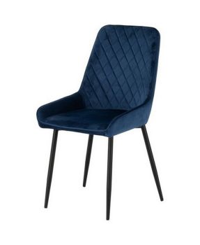 Avery Chair (Box of 2) - L59 x W48 x H90 cm - Sapphire Blue Velvet