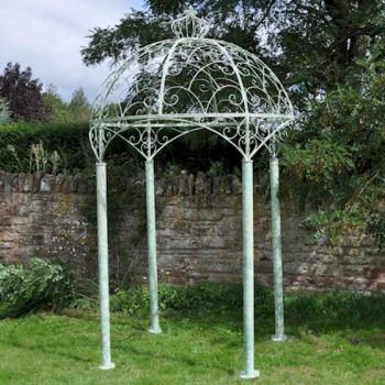 Garden Temple - Gazebo - L200 x W200 x H350 cm - Antique Cream