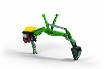 Rolly Backhoe John Deere Rear Excavator - L40 x W78 x H23 cm - Green