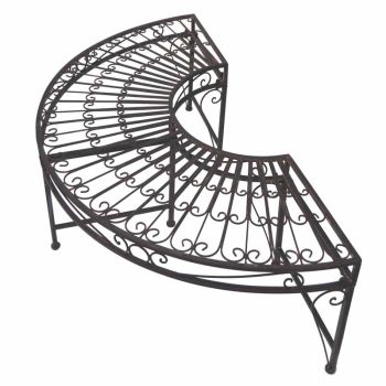 Curved Seats Bench (Pair) - L46 x W130 x H66 cm