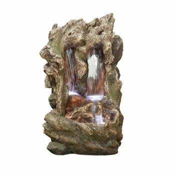 Colorado Falls Water Feature inc. LEDs - Polyresin - L48.3 x W57.2 x H97.8 cm - Natural Stone
