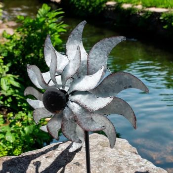 58 Inch Windmill - Metal - L35 x W35 x H148 cm