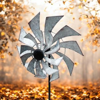 59 Inch Windmill - Metal - L35 x W35 x H148 cm