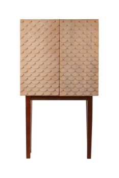 Costal Cabinet - Wood - L30 x W76 x H140 cm - Brown