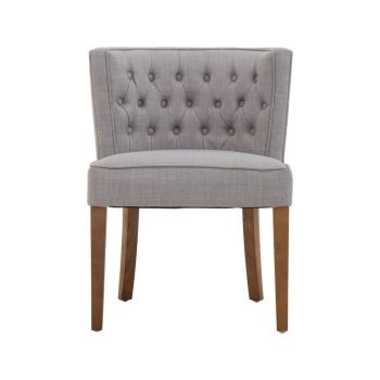 Parkside Dining Chair - Wood/Synthetic - L62 x W80 x H62 cm - Black/White/Grey