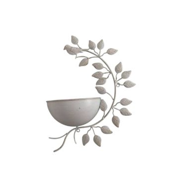 Garden Planter - Metal - L10 x W32 x H42 cm - Cream