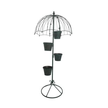 Garden Planter - Metal - L35 x W35 x H130 cm - Green