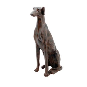 Sitting Dog Garden Ornament - L35 x W40 x H77 cm