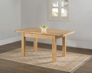 Sienna Butterfly Extension Table (Extends To 166cm) - L80 x W120 x H77 cm