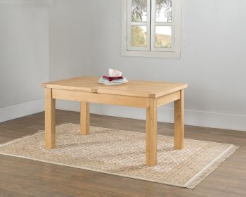 Sienna 150 x 90 Butterfly Extension Dining Table - D90 x W195 x H77 cm - Oak