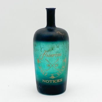 15 Inch Decorative Vase/Bottle - Tinted Glass - L16 x W16 x H38 cm