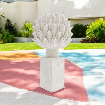 Decorative Garden Flower Ornament - Resin - L19 x W19 x H34 cm