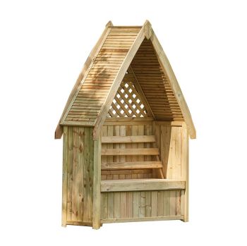 Carsington Storage Arbour - Timber - L5.5 x W12.7 x H21.5 cm - Natural