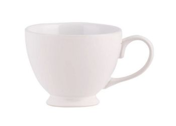 Set of 6 Teacups - Stoneware - L15 x W11 x H9 cm - White