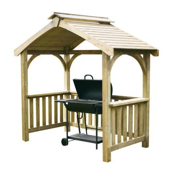 Appleton Barbecue Shelter - Timber - L20 x W23.66 x H12.47 cm - Natural