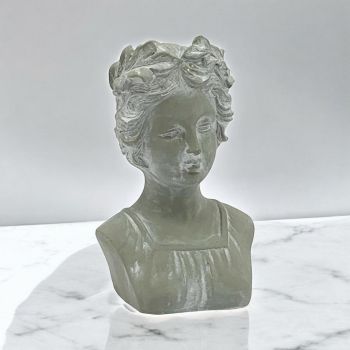 Bust Ornament - Resin - L17 x W14 x H27 cm - Grey