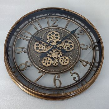 Round Gear Clock - L7 x W55 x H55 cm