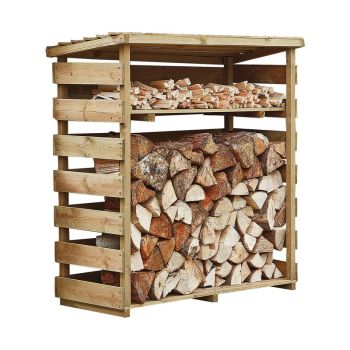 Log store - Timber - L5 x W12.5 x H12 cm - Natural